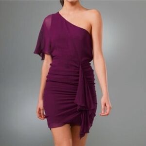 Alice + Olivia  Purple Silk Dress